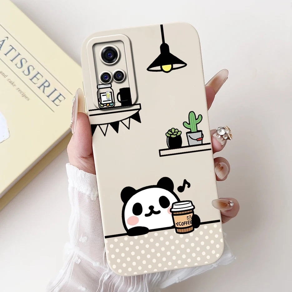 For Vivo Y51 2020 Case V2030 Luxury Candy Painted Cover Soft TPU Phone Case For Vivo Y31 Y 33 VivoY51 Fundas Vivo Y53s 4G Bumper