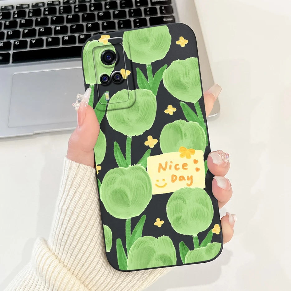 For Vivo Y51 2020 Case V2030 Luxury Candy Painted Cover Soft TPU Phone Case For Vivo Y31 Y 33 VivoY51 Fundas Vivo Y53s 4G Bumper