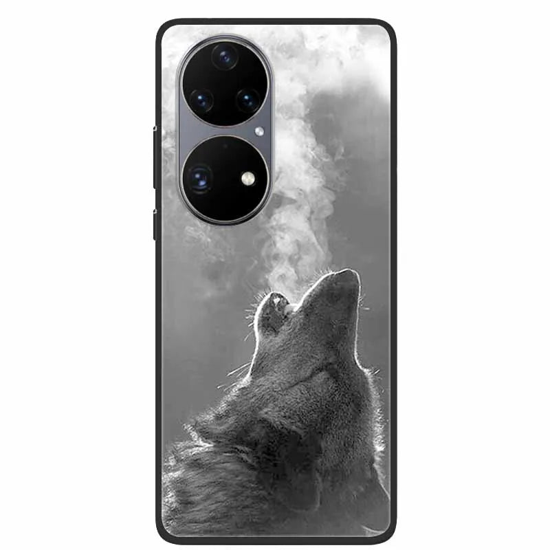 For Huawei P50 Pro Case P50E Shockproof Soft Silicone Phone Case For Huawei P50Pro Back Cover P 50 Luxury Protective TPU Coque
