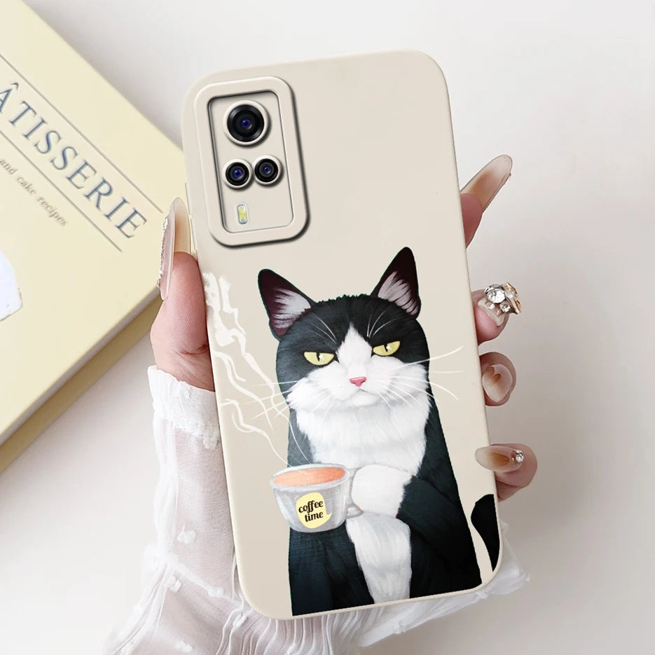 For Vivo Y51 2020 Case V2030 Luxury Candy Painted Cover Soft TPU Phone Case For Vivo Y31 Y 33 VivoY51 Fundas Vivo Y53s 4G Bumper