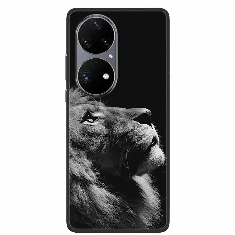 For Huawei P50 Pro Case P50E Shockproof Soft Silicone Phone Case For Huawei P50Pro Back Cover P 50 Luxury Protective TPU Coque