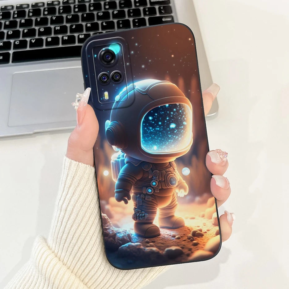 For Vivo Y51 2020 Case V2030 Luxury Candy Painted Cover Soft TPU Phone Case For Vivo Y31 Y 33 VivoY51 Fundas Vivo Y53s 4G Bumper