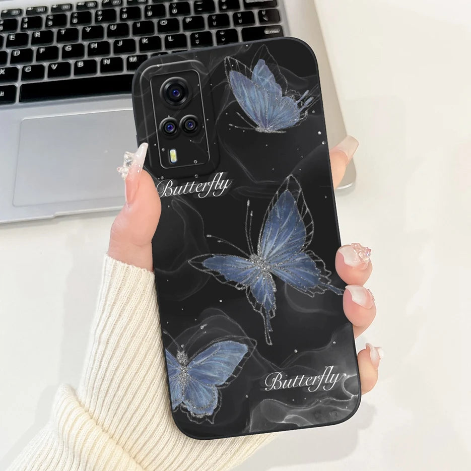 For Vivo Y51 2020 Case V2030 Luxury Candy Painted Cover Soft TPU Phone Case For Vivo Y31 Y 33 VivoY51 Fundas Vivo Y53s 4G Bumper