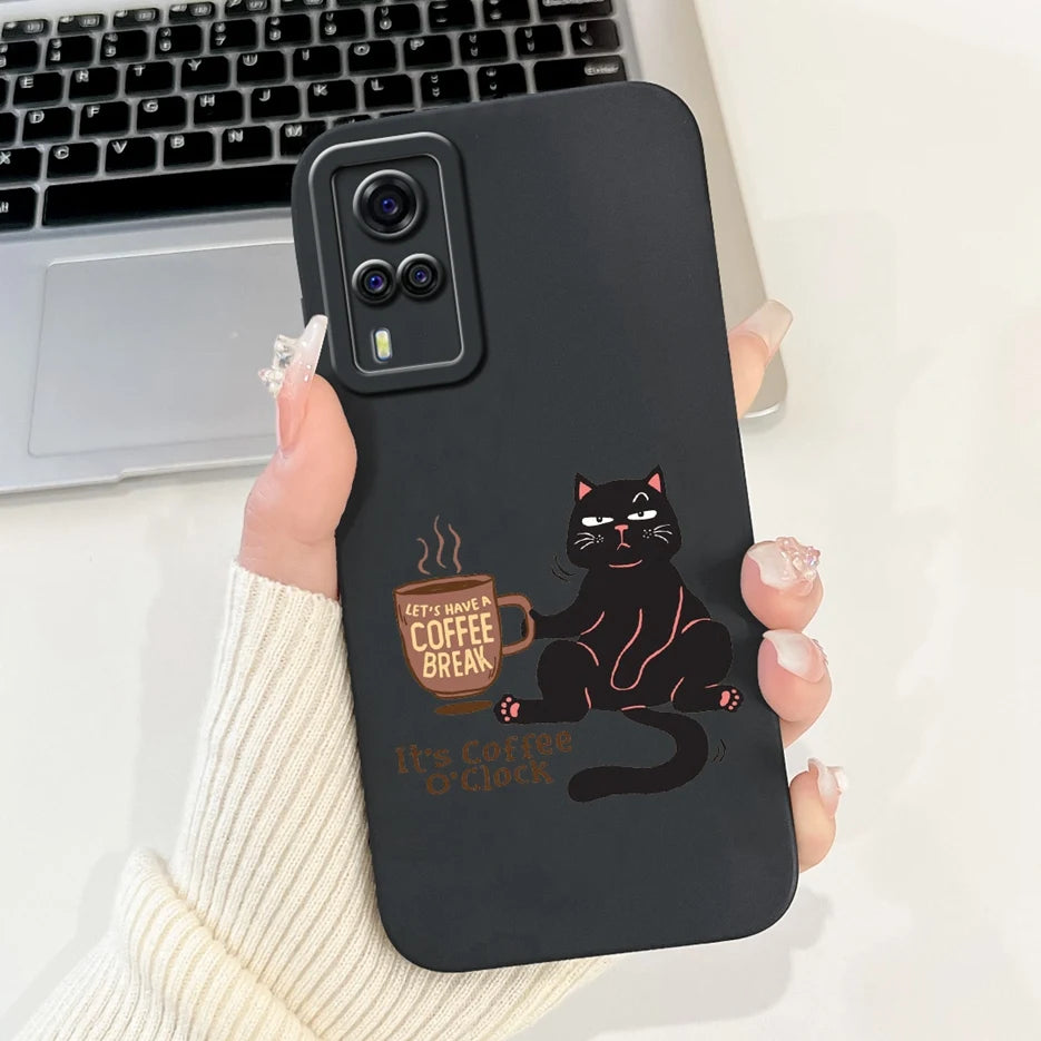 For Vivo Y51 2020 Case V2030 Luxury Candy Painted Cover Soft TPU Phone Case For Vivo Y31 Y 33 VivoY51 Fundas Vivo Y53s 4G Bumper