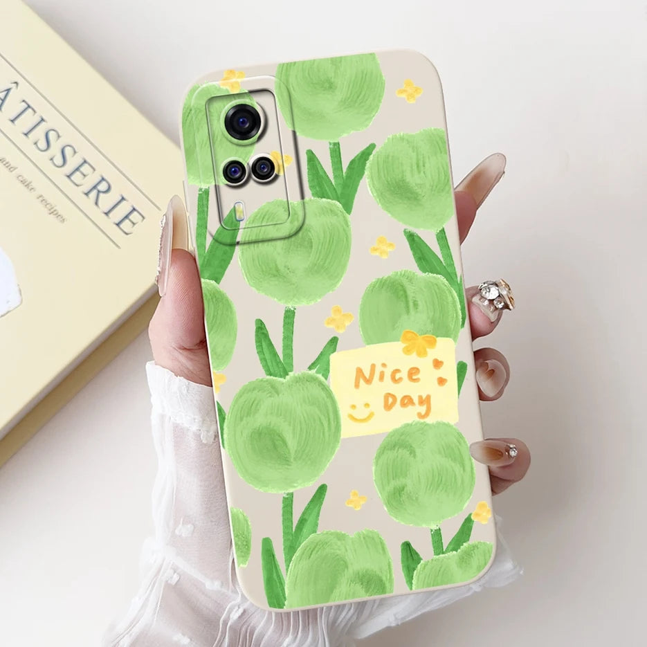 For Vivo Y51 2020 Case V2030 Luxury Candy Painted Cover Soft TPU Phone Case For Vivo Y31 Y 33 VivoY51 Fundas Vivo Y53s 4G Bumper