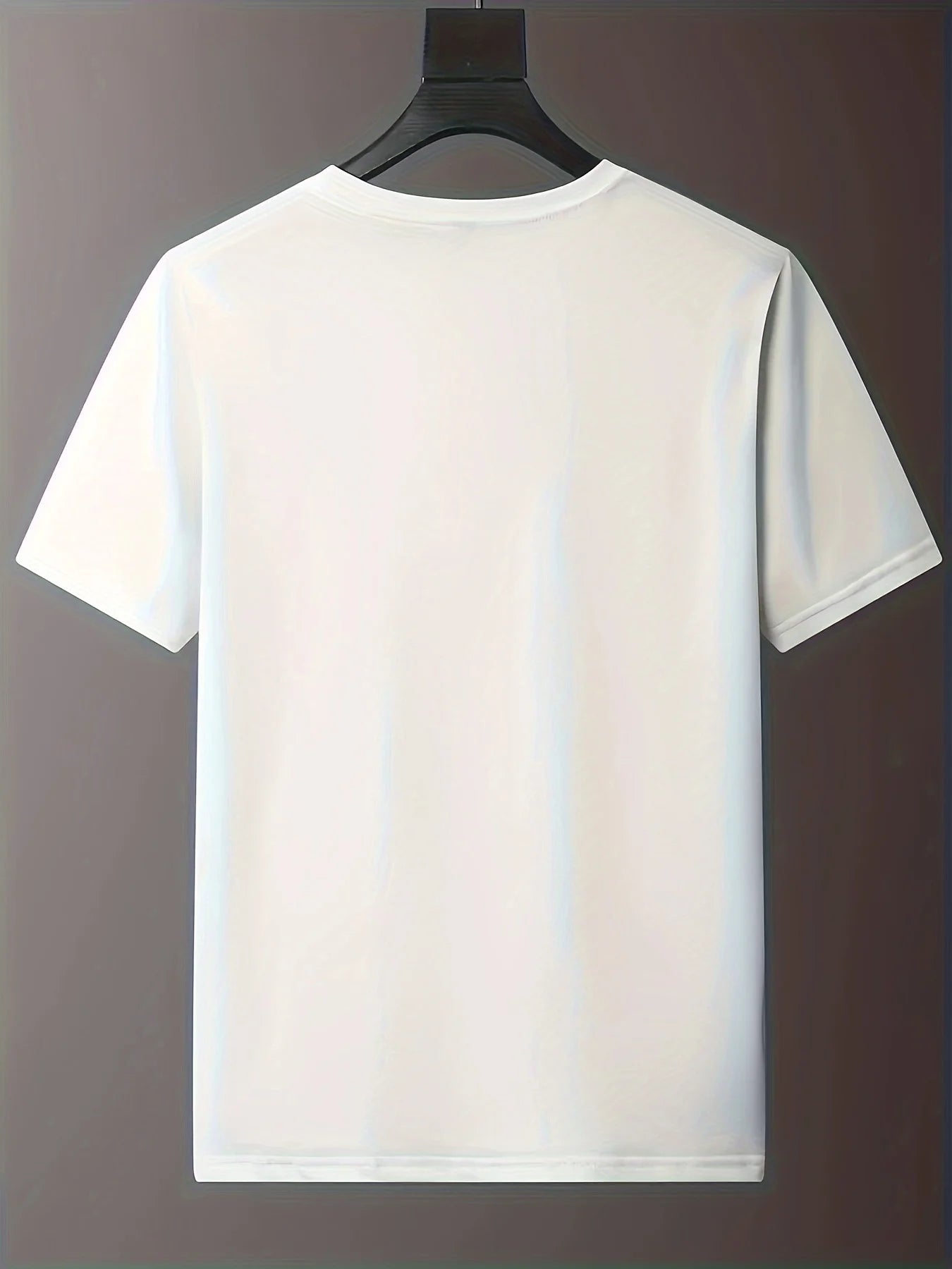 Men's Summer 100% Cotton Fashionable Casual Loose Funny slogan graphic Printed Round Neck Short Sleeve T-shirt Top