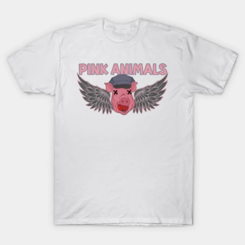 Pink Floyd T-shirt, unisex street style short-sleeved American retro casual 100% cotton trendy high-street short-sleeved T-shirt