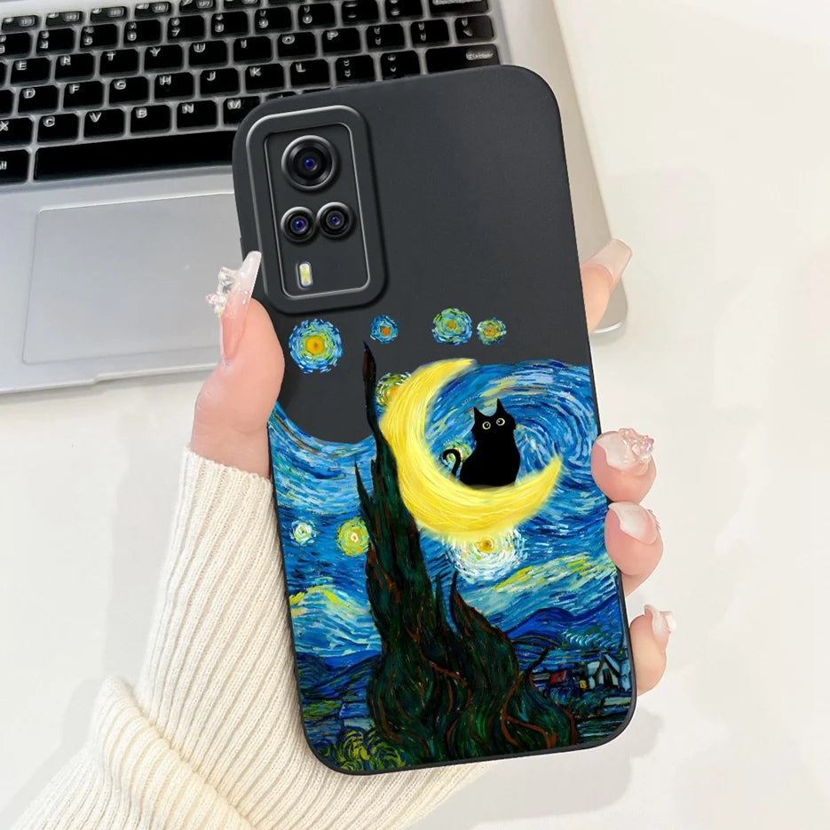 For Vivo Y51 2020 Case V2030 Luxury Candy Painted Cover Soft TPU Phone Case For Vivo Y31 Y 33 VivoY51 Fundas Vivo Y53s 4G Bumper