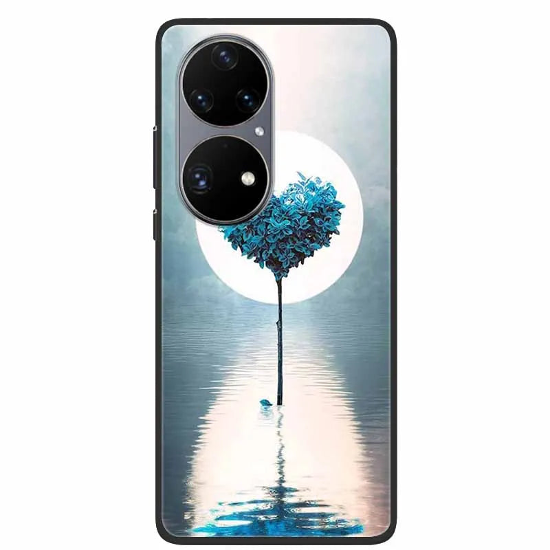 For Huawei P50 Pro Case P50E Shockproof Soft Silicone Phone Case For Huawei P50Pro Back Cover P 50 Luxury Protective TPU Coque
