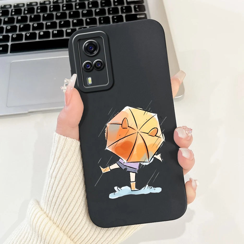 For Vivo Y51 2020 Case V2030 Luxury Candy Painted Cover Soft TPU Phone Case For Vivo Y31 Y 33 VivoY51 Fundas Vivo Y53s 4G Bumper