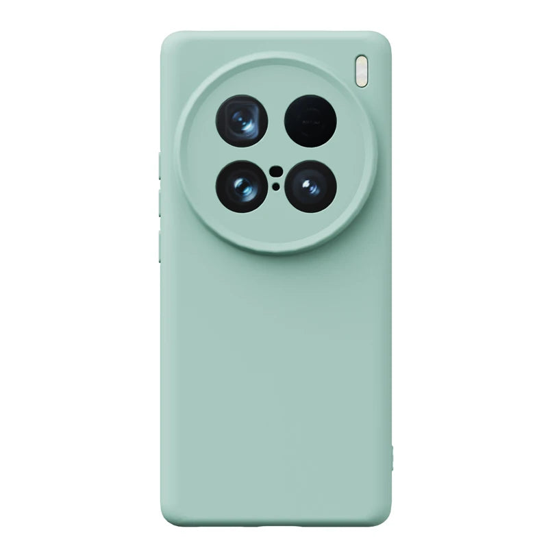 Soft Liquid Silicone Phone Case For VIVO X100 Ultra X300S X200 Pro Mini X300Ultra , Slim Skin Fleece Camera Protection Cover