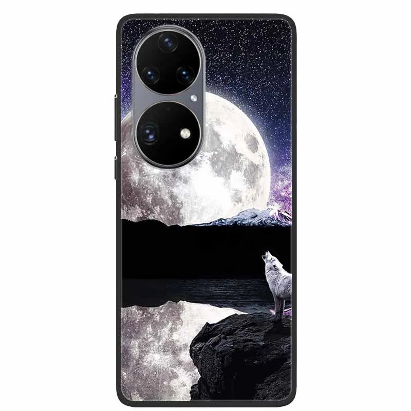 For Huawei P50 Pro Case P50E Shockproof Soft Silicone Phone Case For Huawei P50Pro Back Cover P 50 Luxury Protective TPU Coque