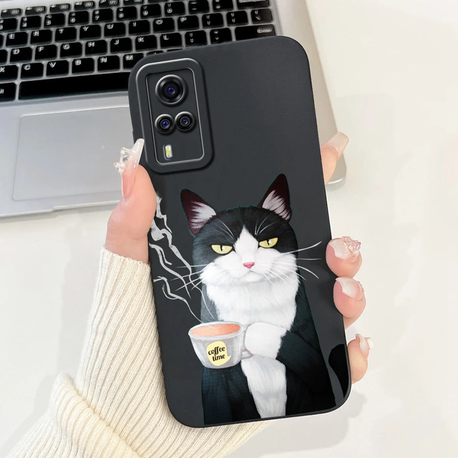 For Vivo Y51 2020 Case V2030 Luxury Candy Painted Cover Soft TPU Phone Case For Vivo Y31 Y 33 VivoY51 Fundas Vivo Y53s 4G Bumper