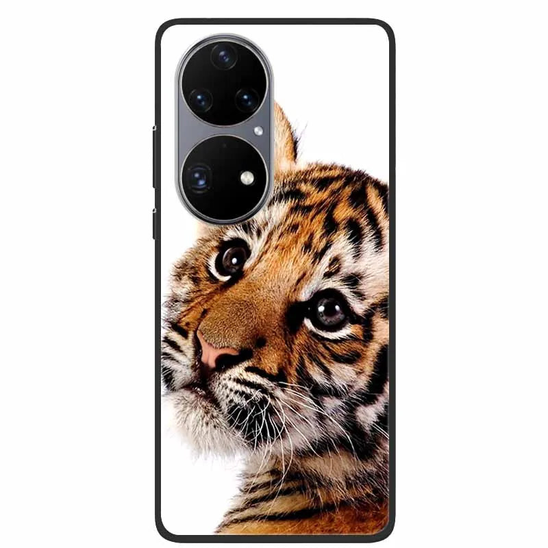 For Huawei P50 Pro Case P50E Shockproof Soft Silicone Phone Case For Huawei P50Pro Back Cover P 50 Luxury Protective TPU Coque