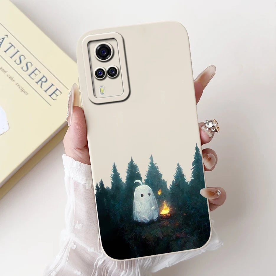For Vivo Y51 2020 Case V2030 Luxury Candy Painted Cover Soft TPU Phone Case For Vivo Y31 Y 33 VivoY51 Fundas Vivo Y53s 4G Bumper