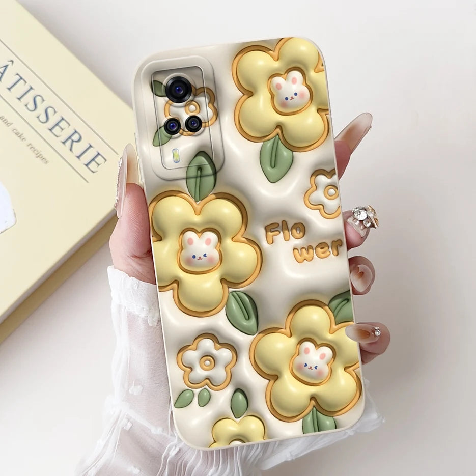 For Vivo Y51 2020 Case V2030 Luxury Candy Painted Cover Soft TPU Phone Case For Vivo Y31 Y 33 VivoY51 Fundas Vivo Y53s 4G Bumper