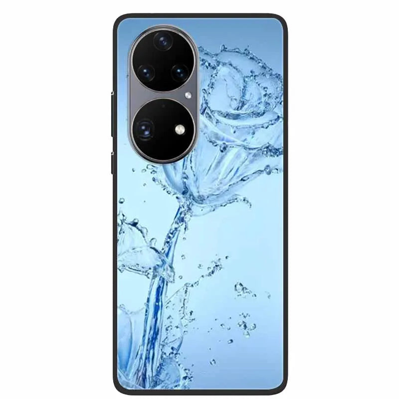 For Huawei P50 Pro Case P50E Shockproof Soft Silicone Phone Case For Huawei P50Pro Back Cover P 50 Luxury Protective TPU Coque