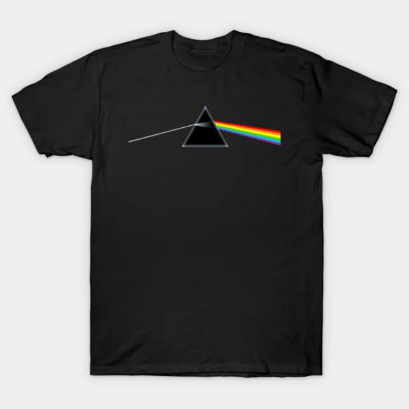 Pink Floyd T-shirt, unisex street style short-sleeved American retro casual 100% cotton trendy high-street short-sleeved T-shirt