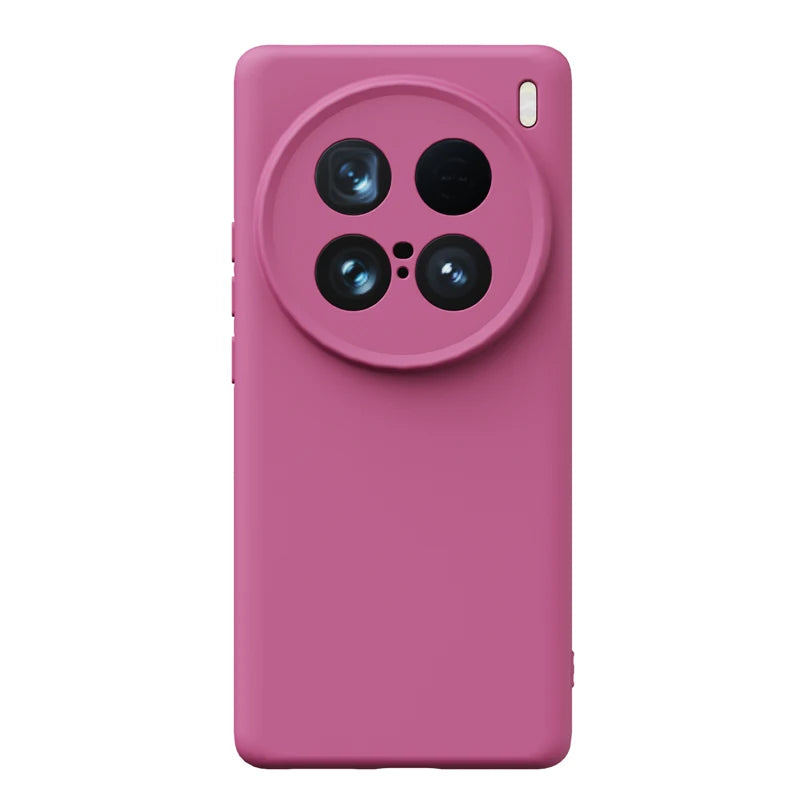 Soft Liquid Silicone Phone Case For VIVO X100 Ultra X300S X200 Pro Mini X300Ultra , Slim Skin Fleece Camera Protection Cover