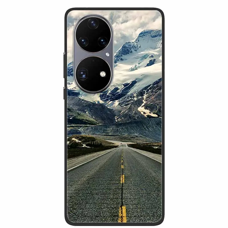 For Huawei P50 Pro Case P50E Shockproof Soft Silicone Phone Case For Huawei P50Pro Back Cover P 50 Luxury Protective TPU Coque