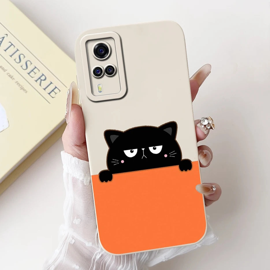For Vivo Y51 2020 Case V2030 Luxury Candy Painted Cover Soft TPU Phone Case For Vivo Y31 Y 33 VivoY51 Fundas Vivo Y53s 4G Bumper