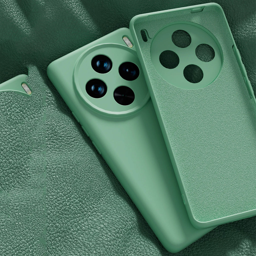 Soft Liquid Silicone Phone Case For VIVO X100 Ultra X300S X200 Pro Mini X300Ultra , Slim Skin Fleece Camera Protection Cover