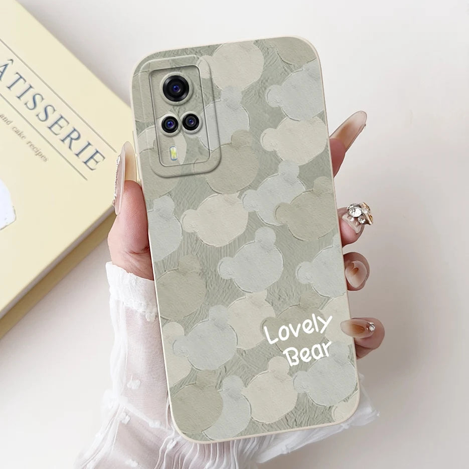For Vivo Y51 2020 Case V2030 Luxury Candy Painted Cover Soft TPU Phone Case For Vivo Y31 Y 33 VivoY51 Fundas Vivo Y53s 4G Bumper